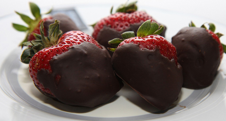 Chocolate Ganache Covered Strawberries
