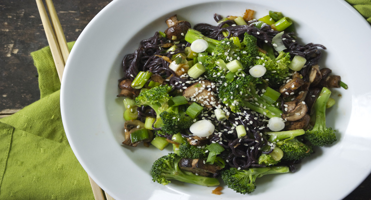 Broccoli and Forbidden Black Rice Salad
