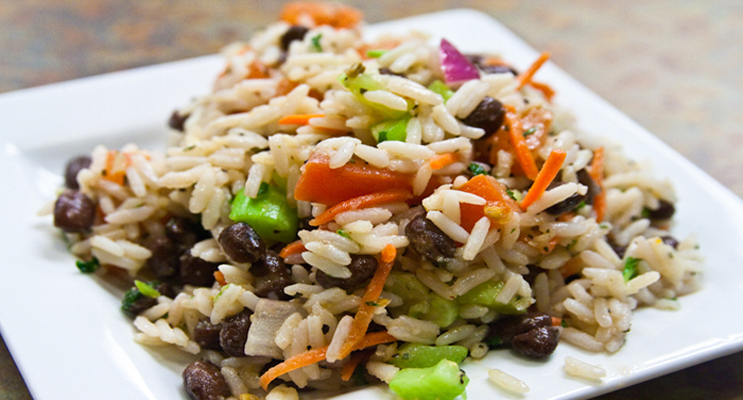 Winter Rice Salad with Toasted Pumpkin Seeds